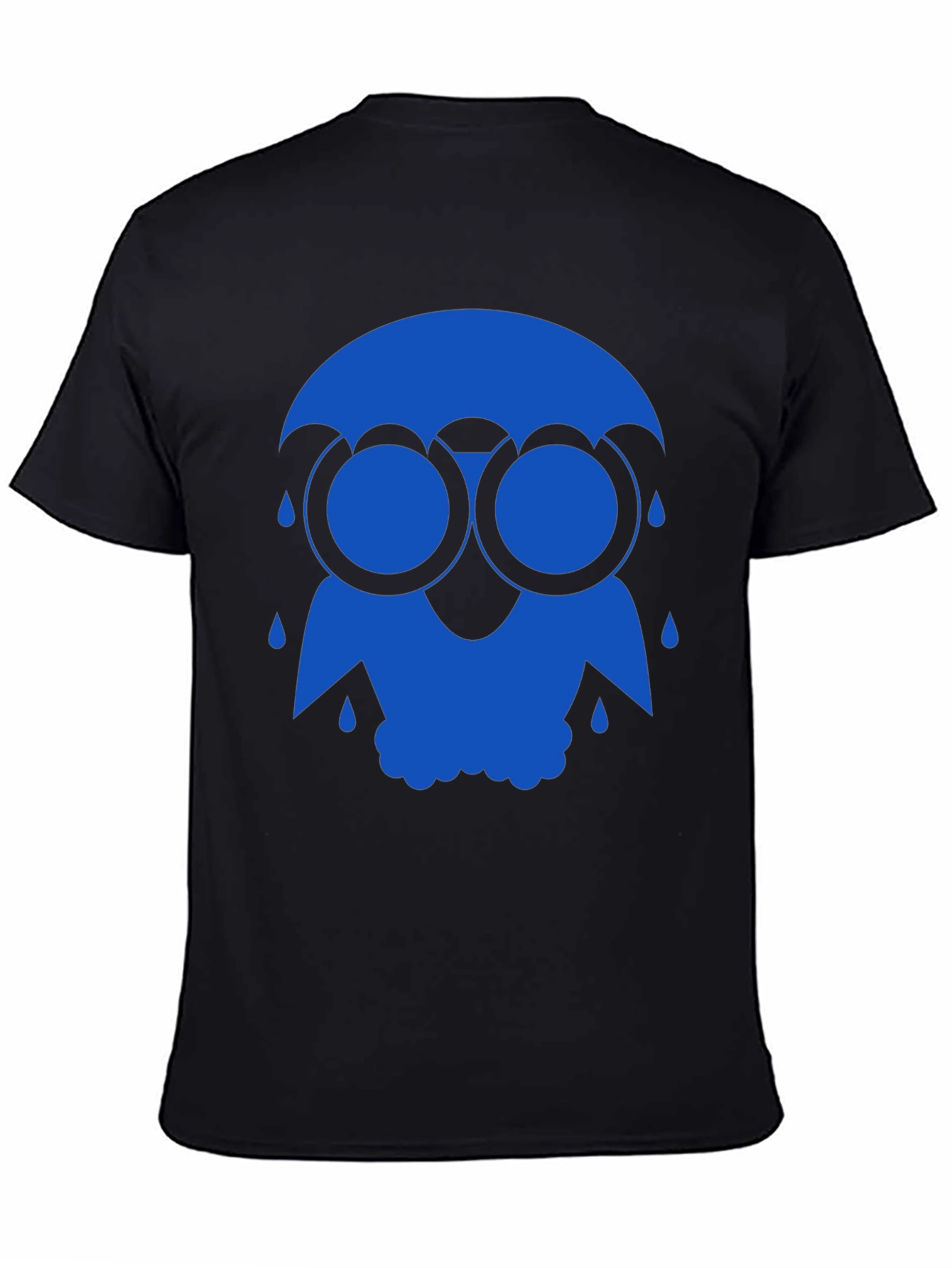 Blue Rain Owl Graphic T-Shirt - Unique Design