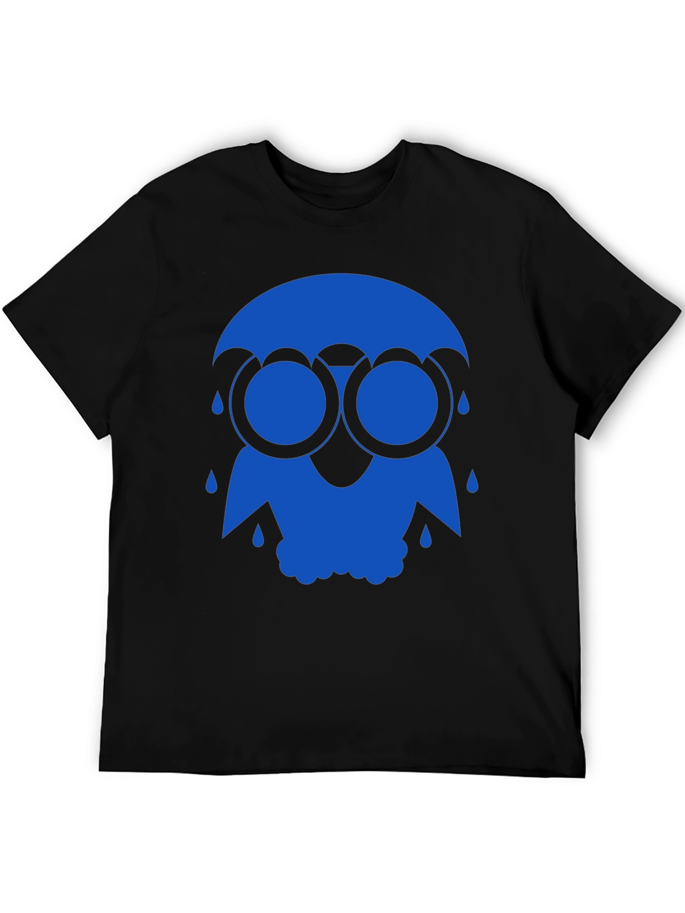 Blue Rain Owl Graphic T-Shirt - Unique Design