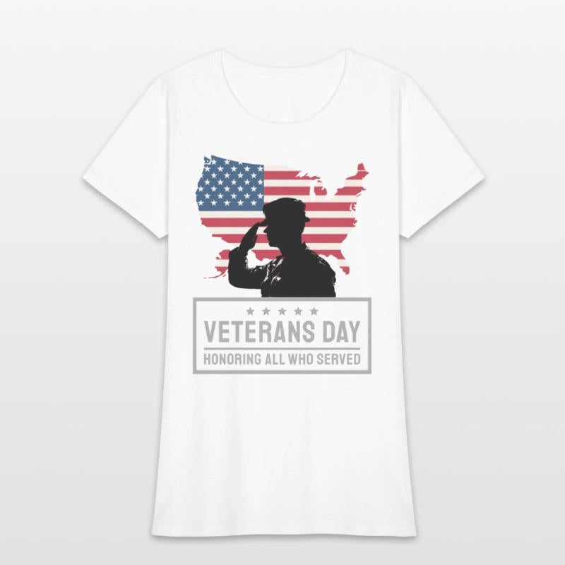 Veterans Day Honoring All Who Served Cute T-Shirt