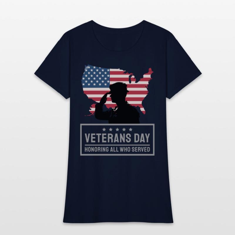 Veterans Day Honoring All Who Served Cute T-Shirt