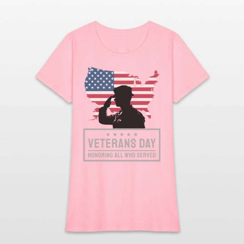 Veterans Day Honoring All Who Served Cute T-Shirt