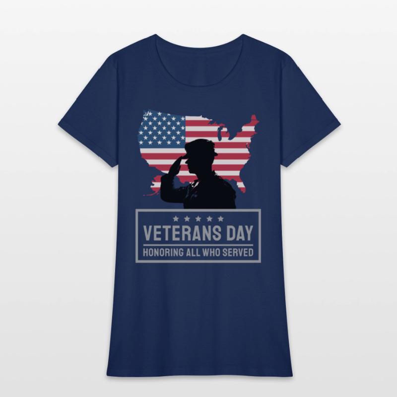 Veterans Day Honoring All Who Served Cute T-Shirt
