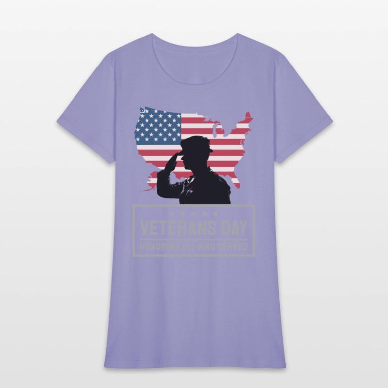 Veterans Day Honoring All Who Served Cute T-Shirt