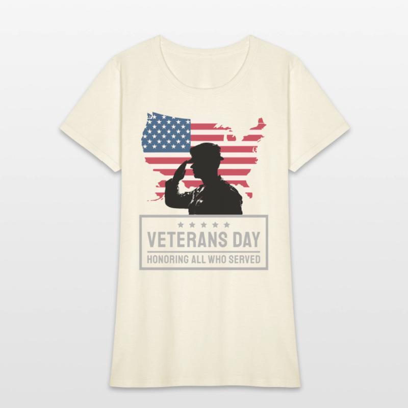 Veterans Day Honoring All Who Served Cute T-Shirt
