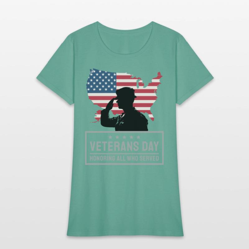 Veterans Day Honoring All Who Served Cute T-Shirt