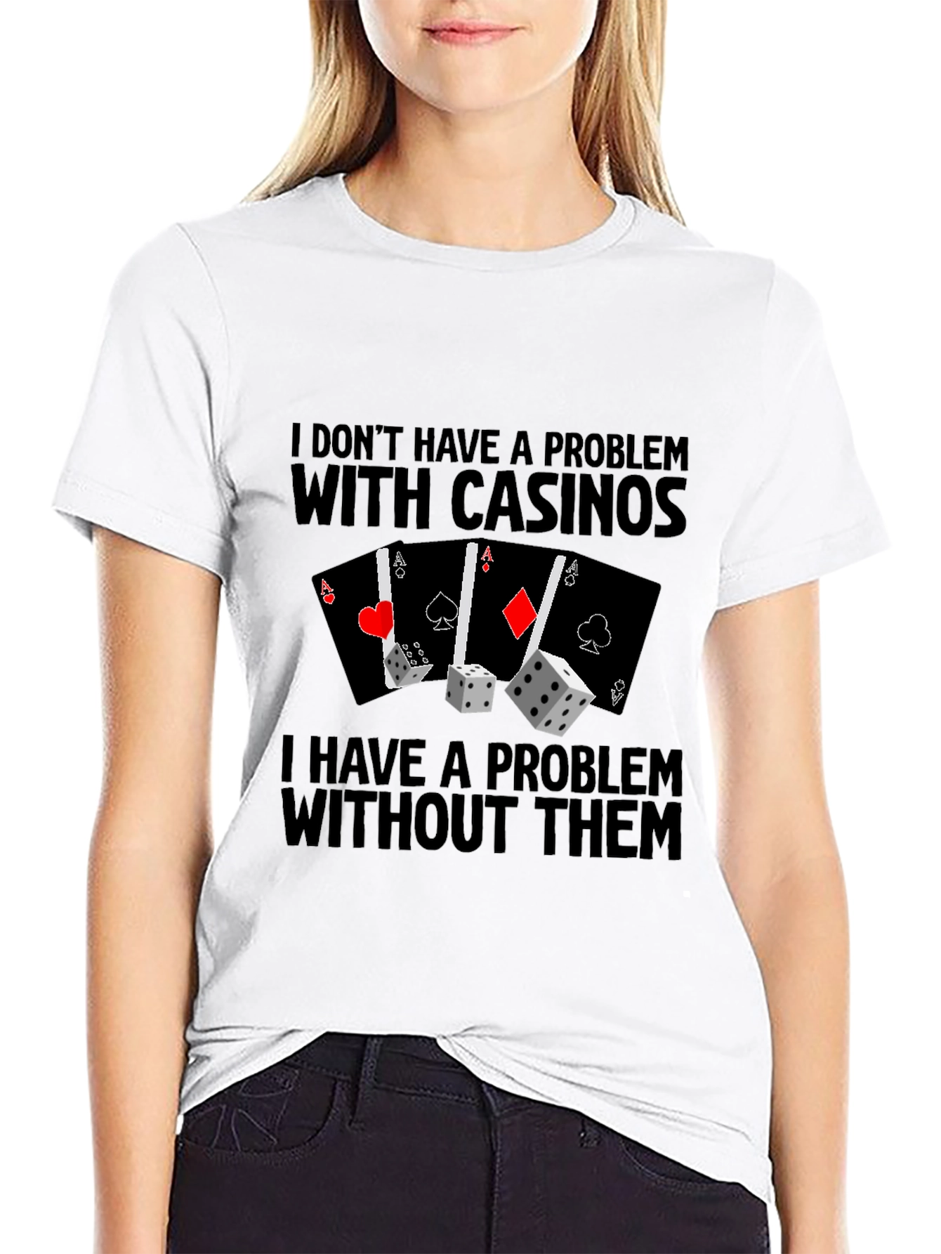 Casino Lover Graphic T-Shirt - Funny Gambling Tee