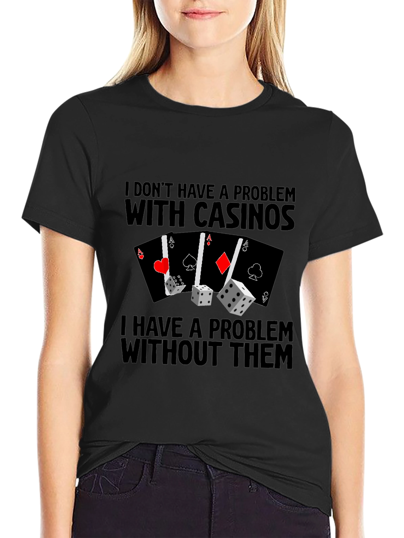 Casino Lover Graphic T-Shirt - Funny Gambling Tee