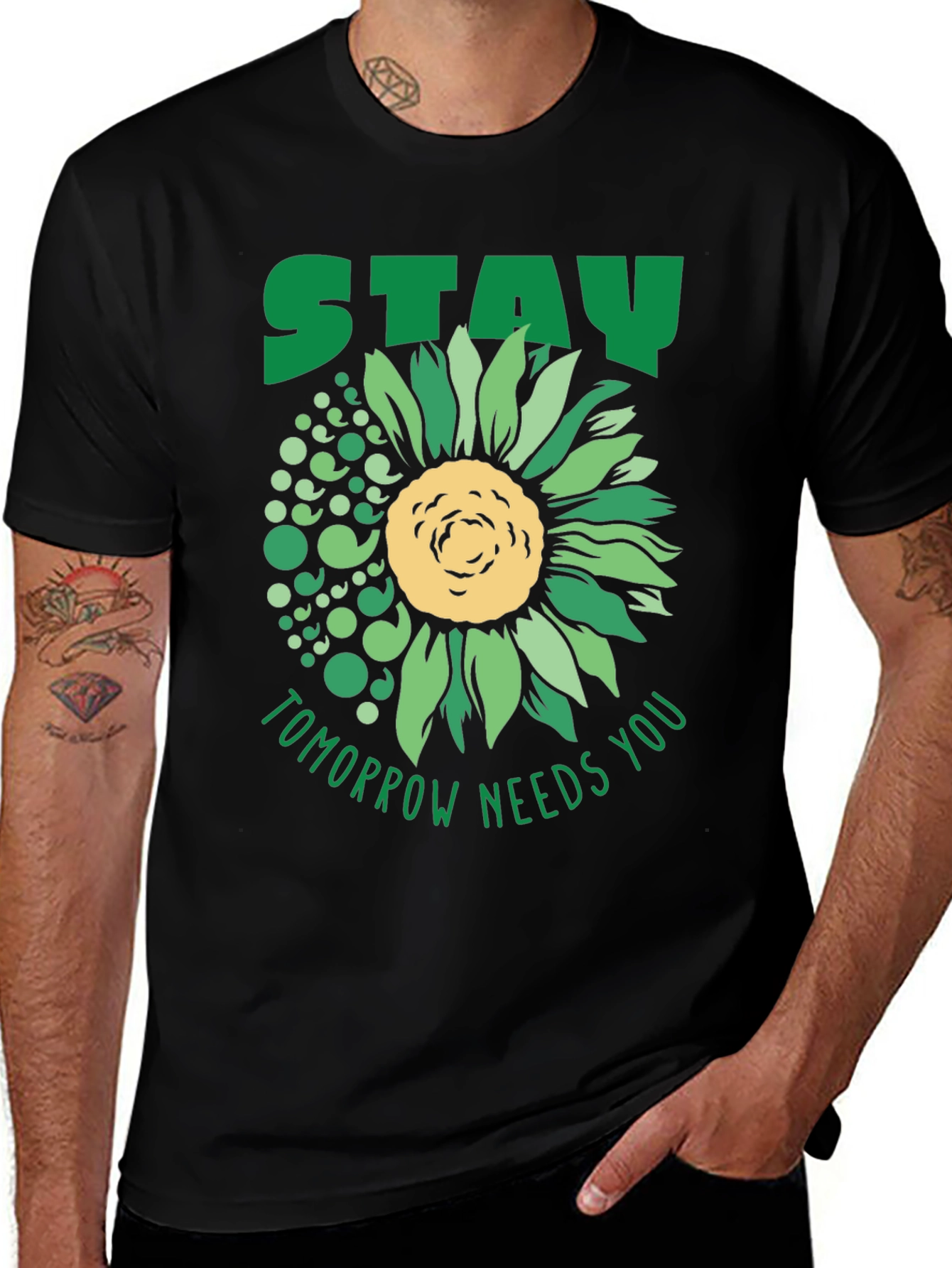Stay Tomorrow Needs You Sunflower T-Shirt