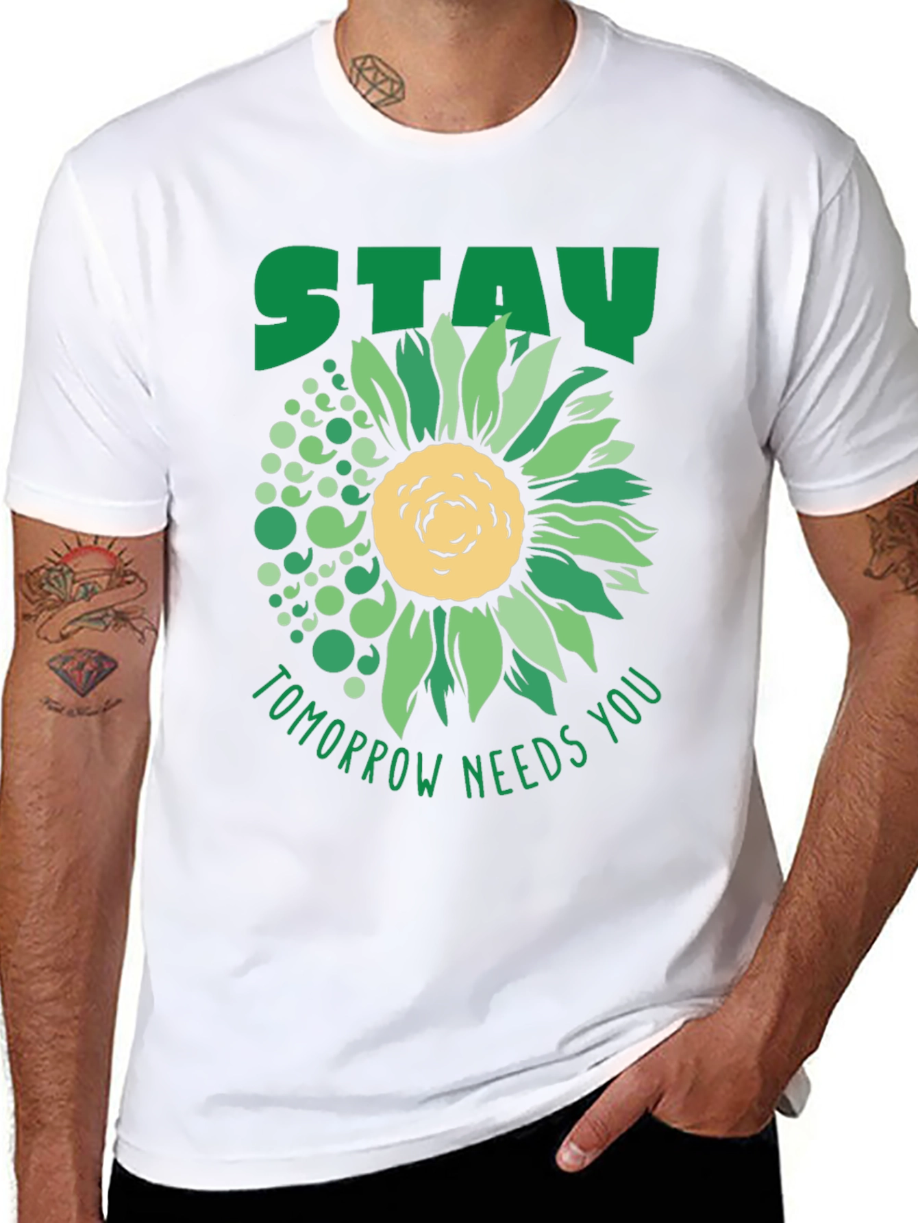 Stay Tomorrow Needs You Sunflower T-Shirt