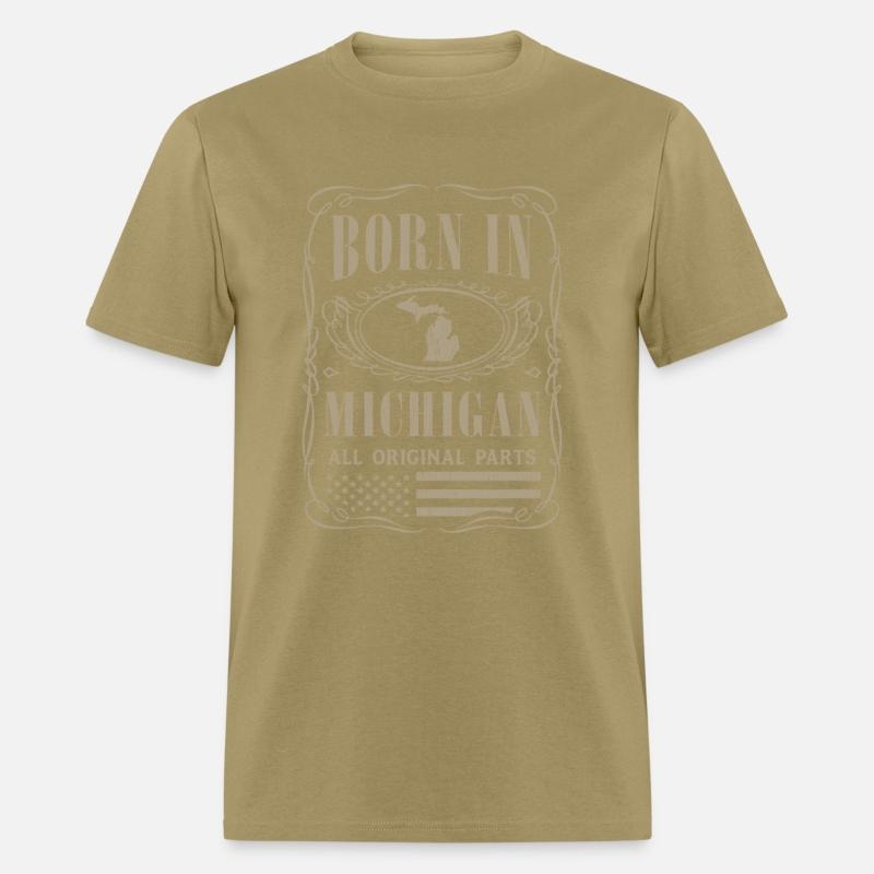 Vintage America US States Born Michigan
