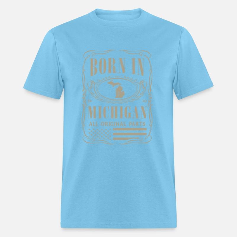 Vintage America US States Born Michigan