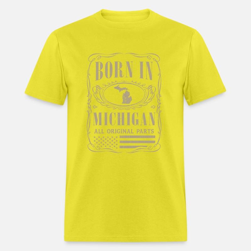 Vintage America US States Born Michigan