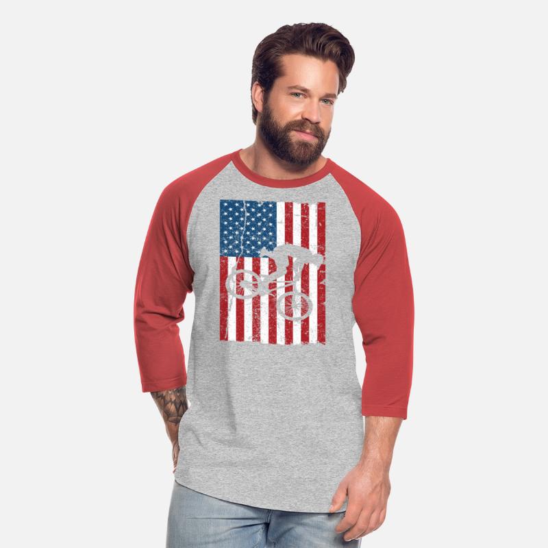 Vintage American Flag Bike Racing Gifts Kids BMX