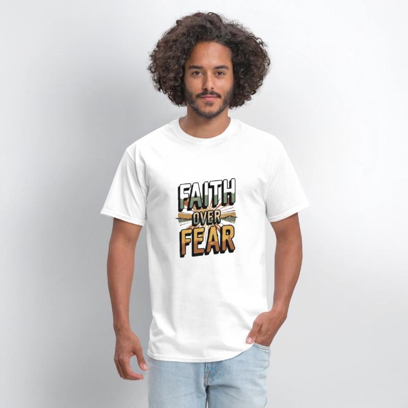 Vintage christian shirt | Faith over fear