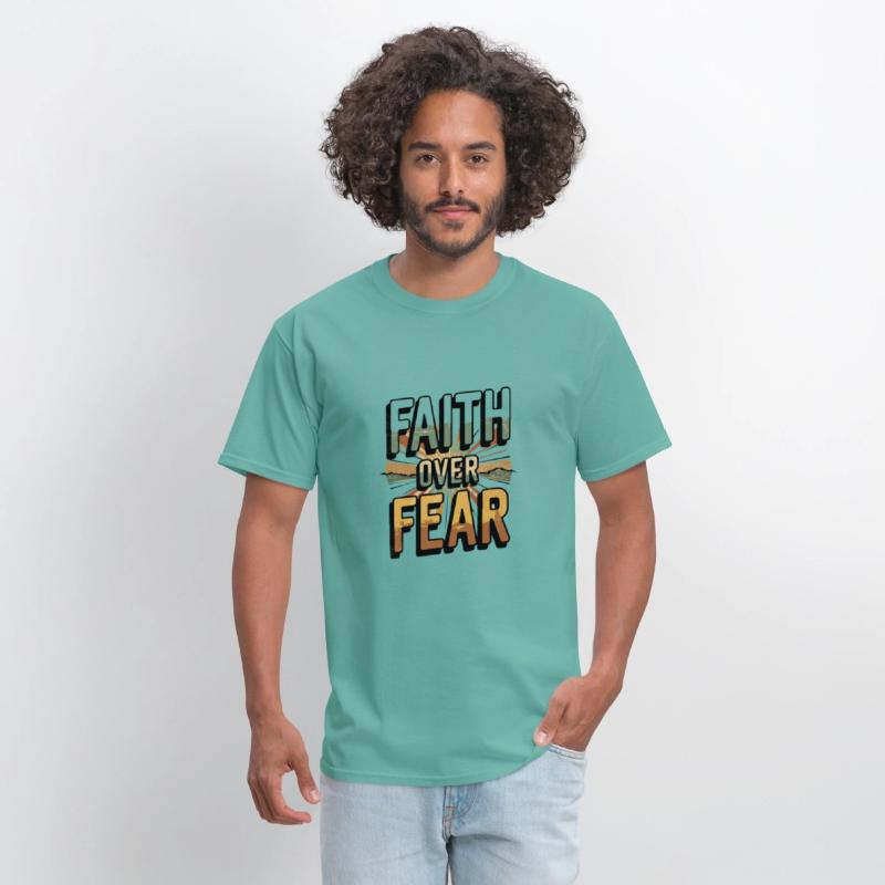 Vintage christian shirt | Faith over fear