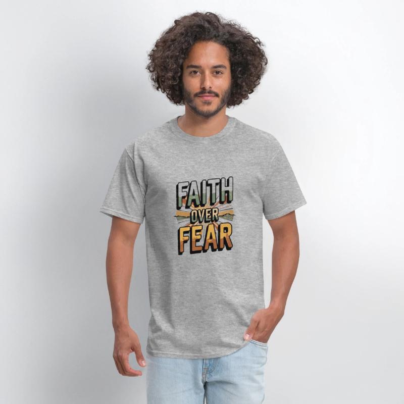 Vintage christian shirt | Faith over fear