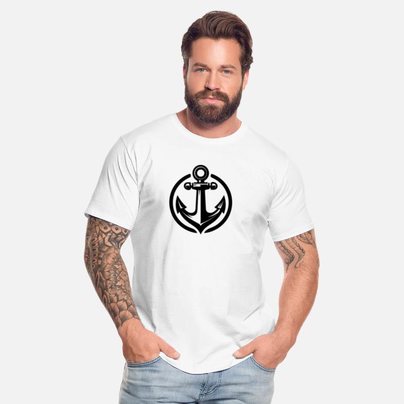 Vintage Old Wet Anchor In Circle Logo