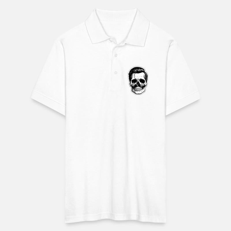 Vintage Skull with Retro Mustache