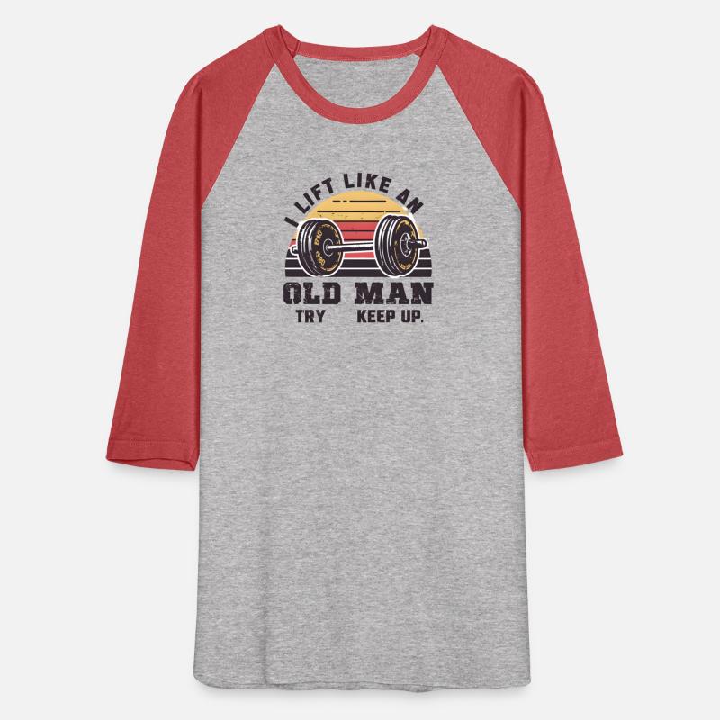 Vintage Sunset Dumbbell: I Lift Like an Old Man