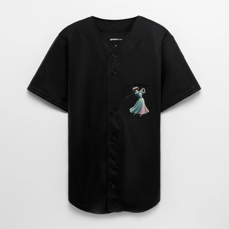 Vintage Woman Golfer Swinging the Golf Club URM