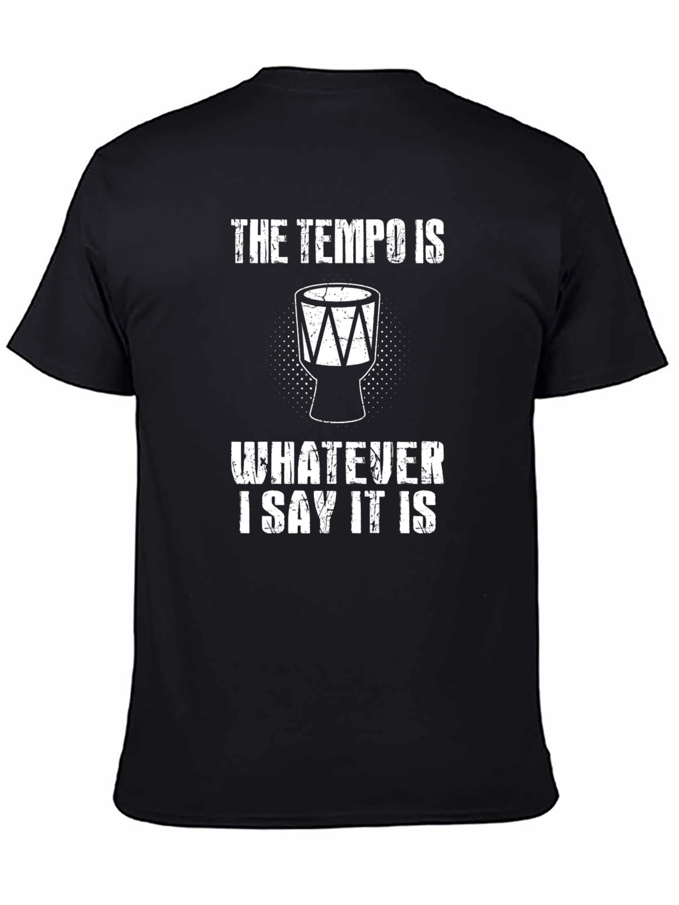 Tempo Drummer Black Graphic Tee
