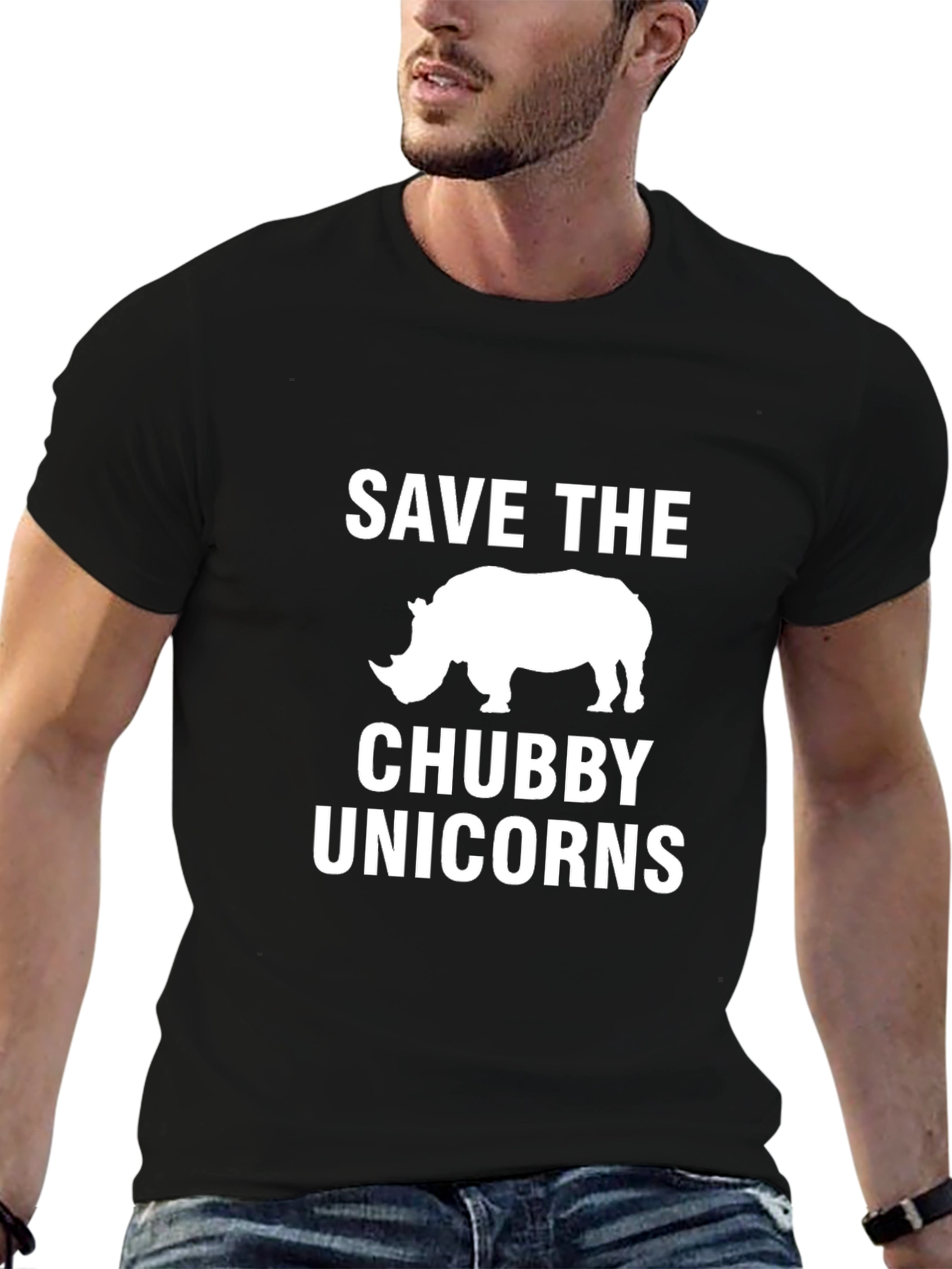 Save the Chubby Unicorns Graphic T-Shirt