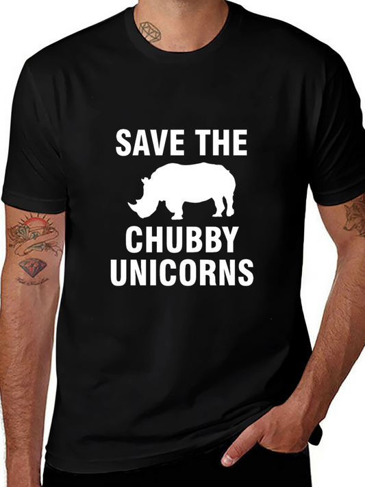 Save the Chubby Unicorns Graphic T-Shirt