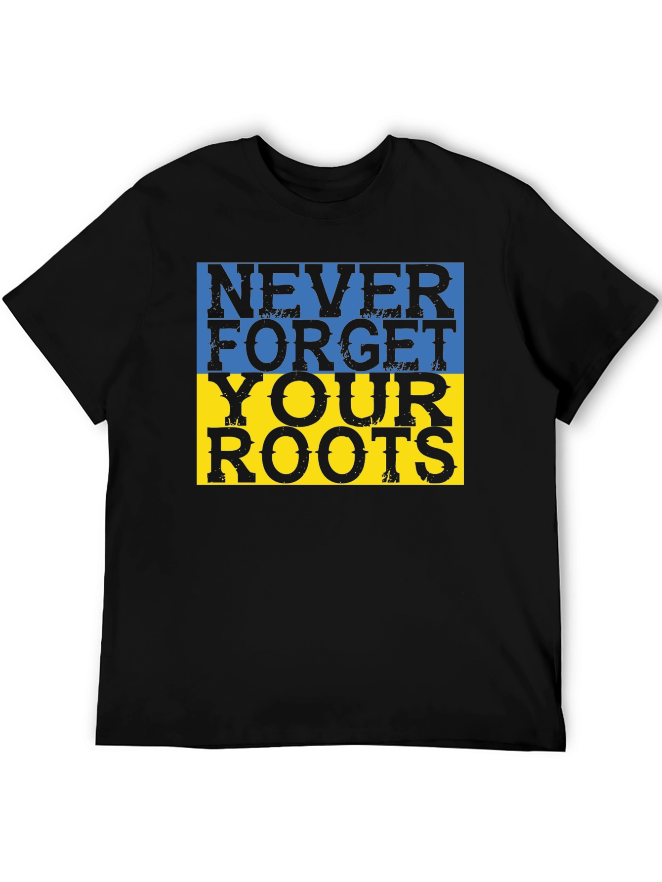 Never Forget Your Roots Ukraine Flag T-Shirt