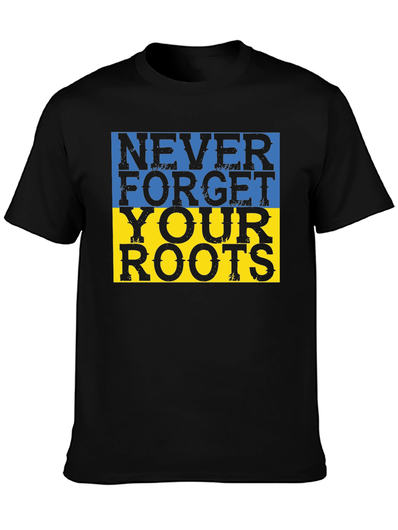 Never Forget Your Roots Ukraine Flag T-Shirt