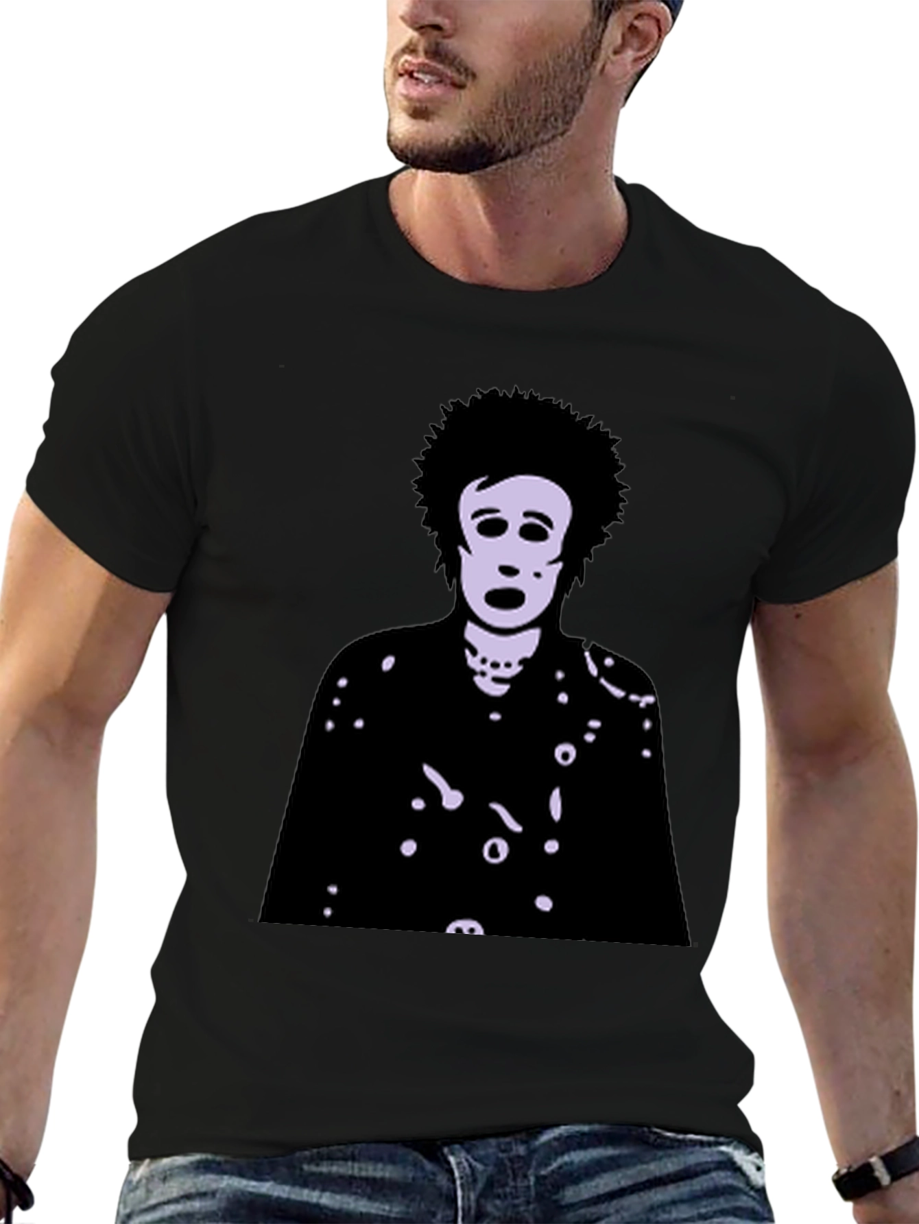 Unique Graphic T-Shirt with Artistic Figure Print