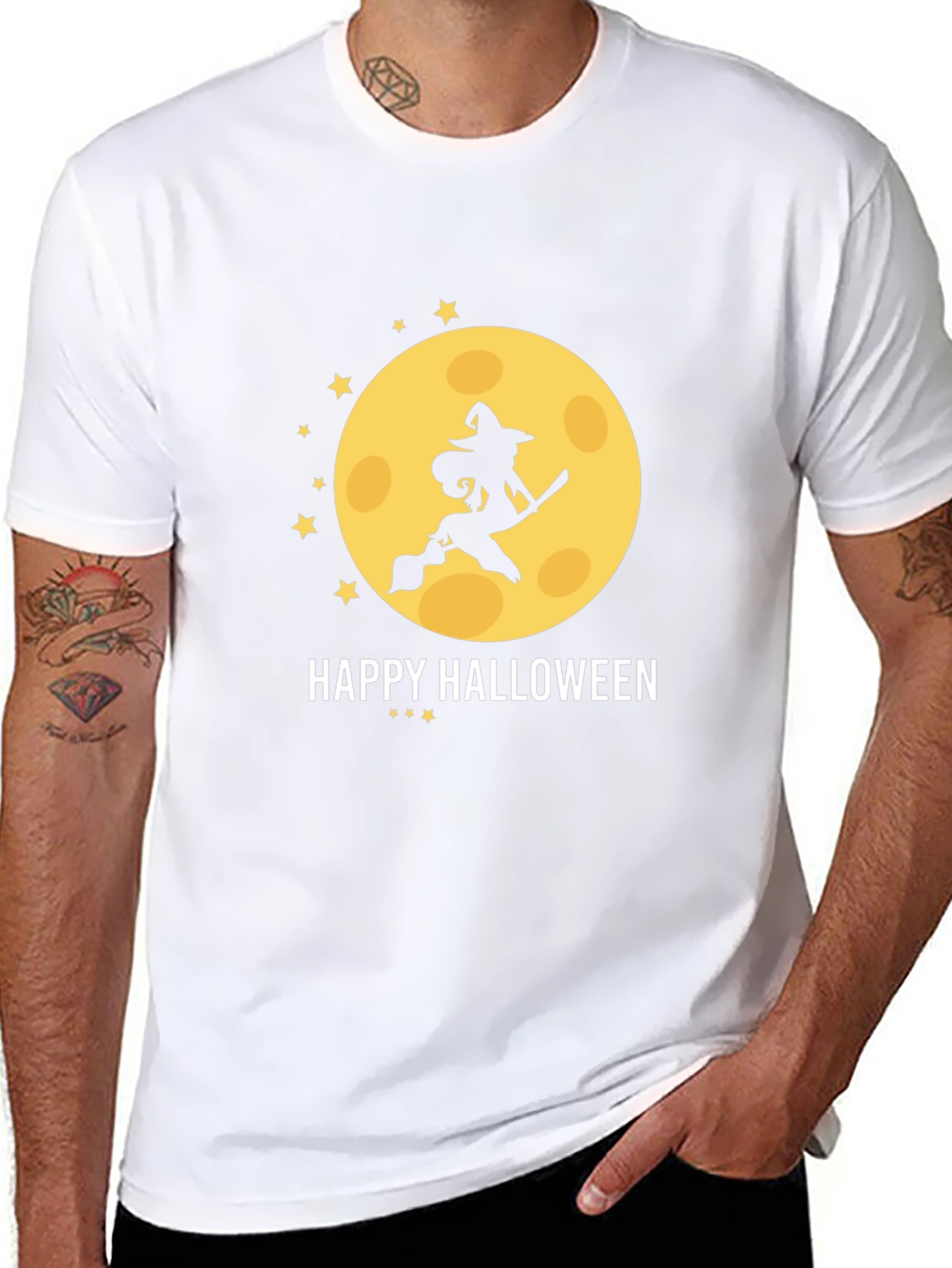 Halloween Witch Moon T-Shirt - Spooky Season Apparel