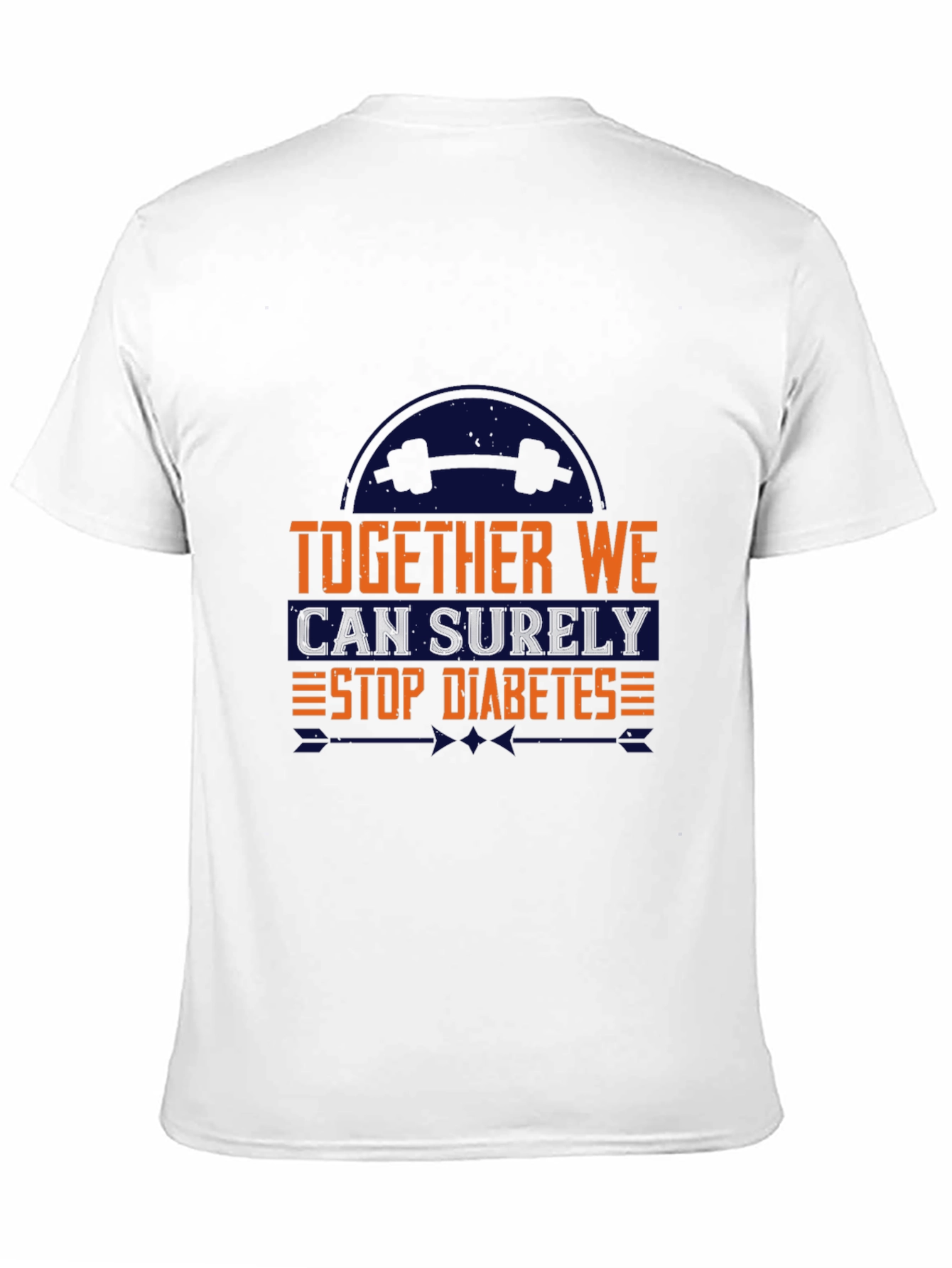 Together We Can Stop Diabetes Black T-Shirt
