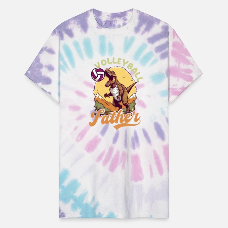 Volleyball Dad Dinosaur Volleyball Father