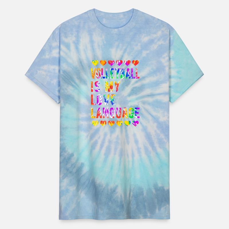 Volleyball Tie Dye Blue Purple Teenage Girl