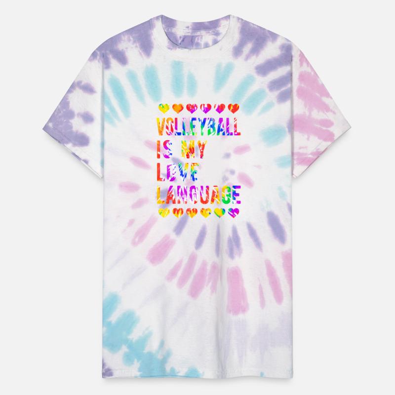 Volleyball Tie Dye Blue Purple Teenage Girl