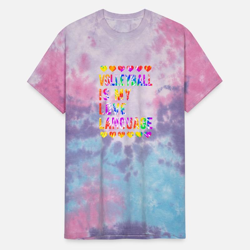 Volleyball Tie Dye Blue Purple Teenage Girl