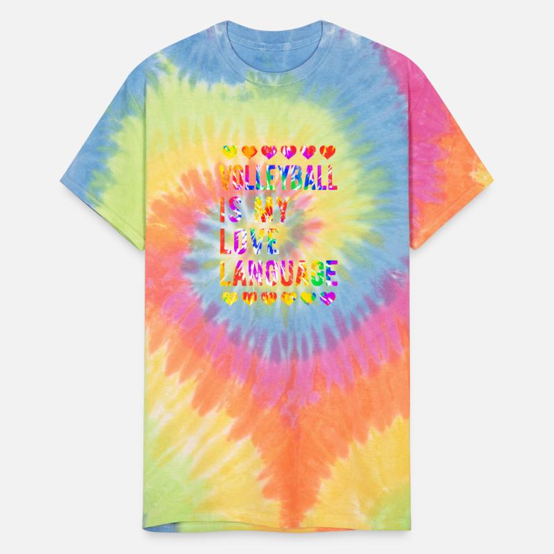 Volleyball Tie Dye Blue Purple Teenage Girl