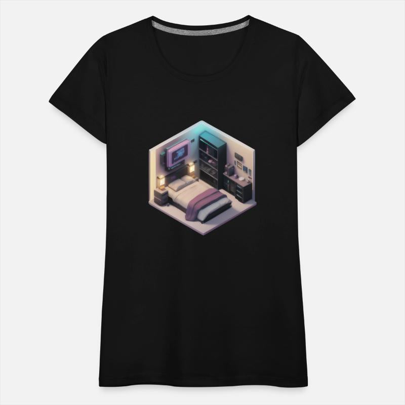 Voxel Bedroom - Synthwave Retro Futuristic Room