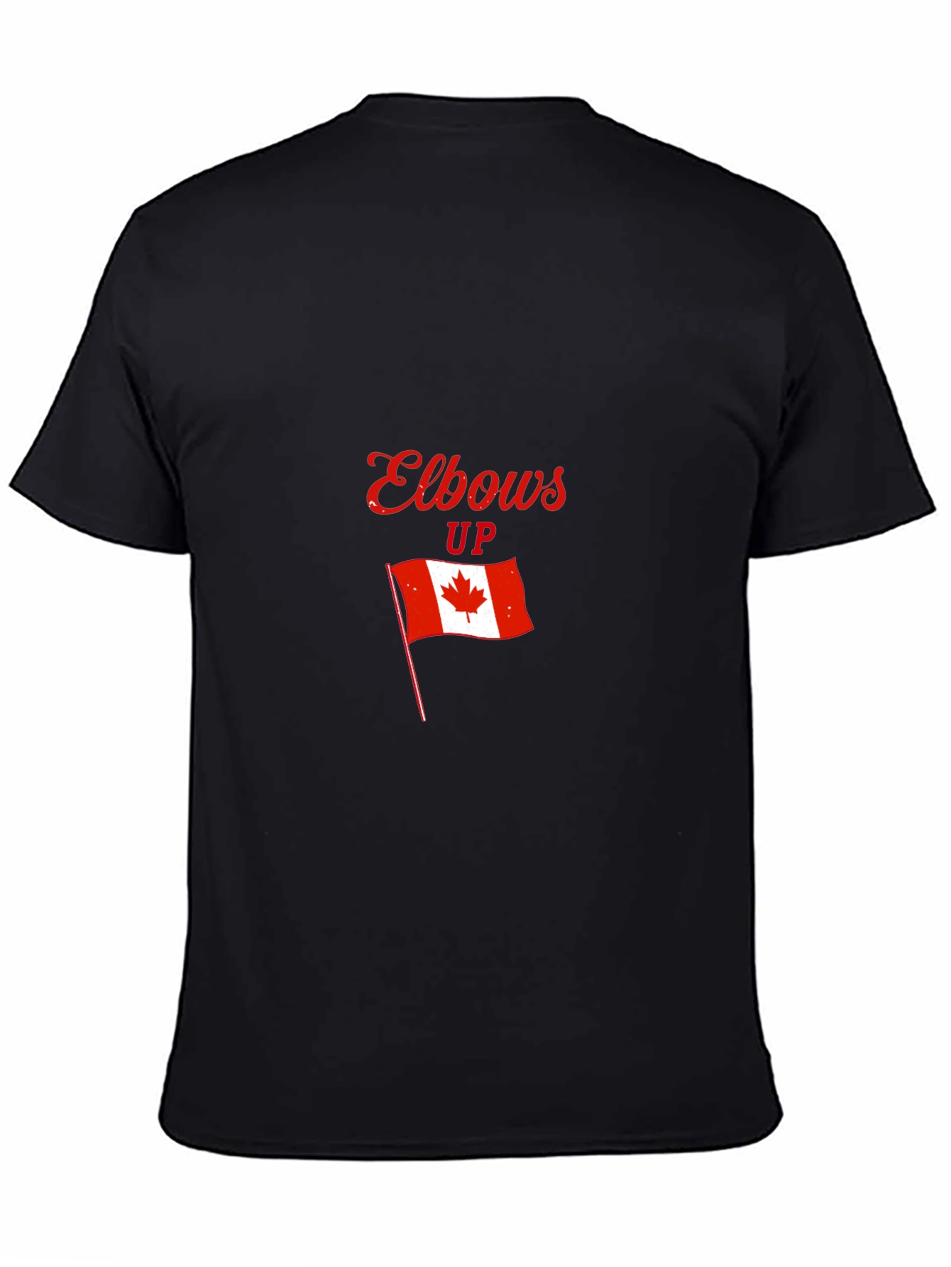 Elbows Up Canada Flag Graphic T-Shirt