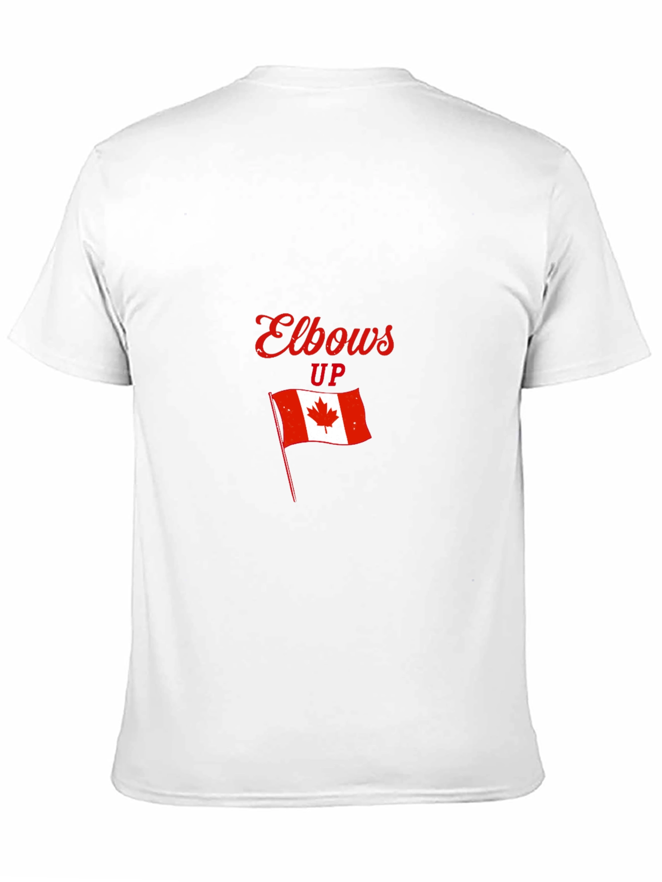 Elbows Up Canada Flag Graphic T-Shirt