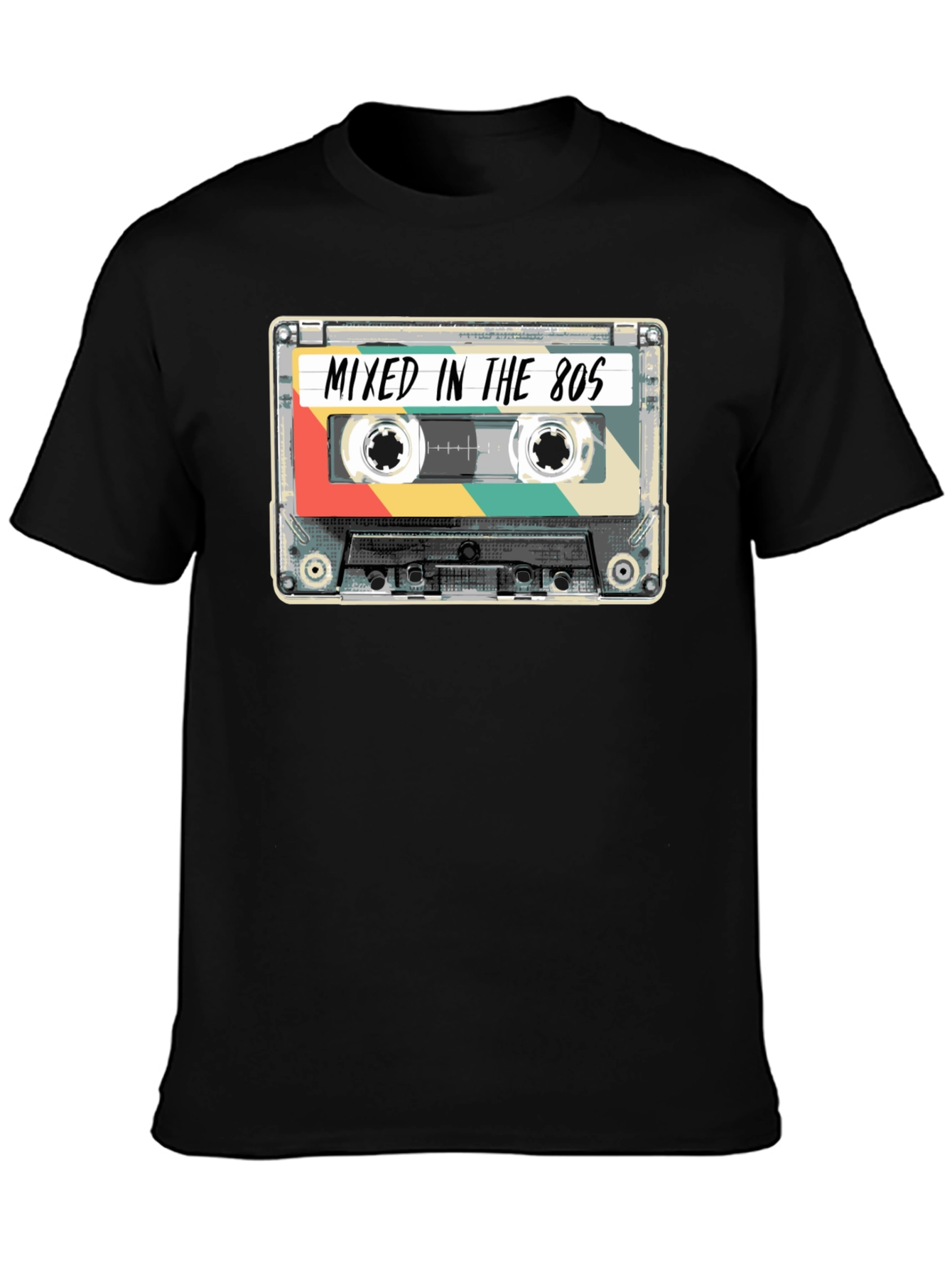 Retro Cassette Tape T-Shirt - Mixed in the 80s