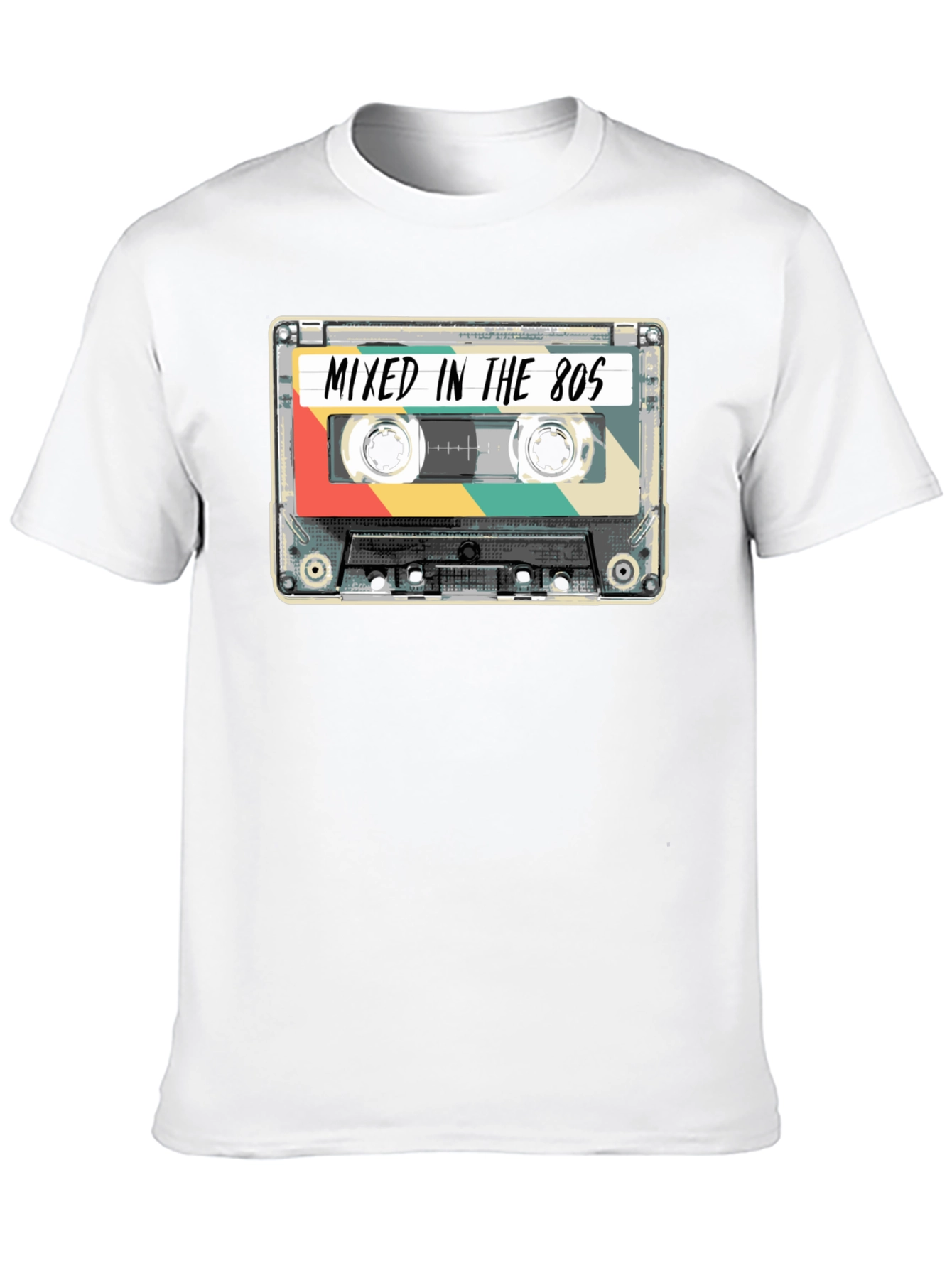 Retro Cassette Tape T-Shirt - Mixed in the 80s