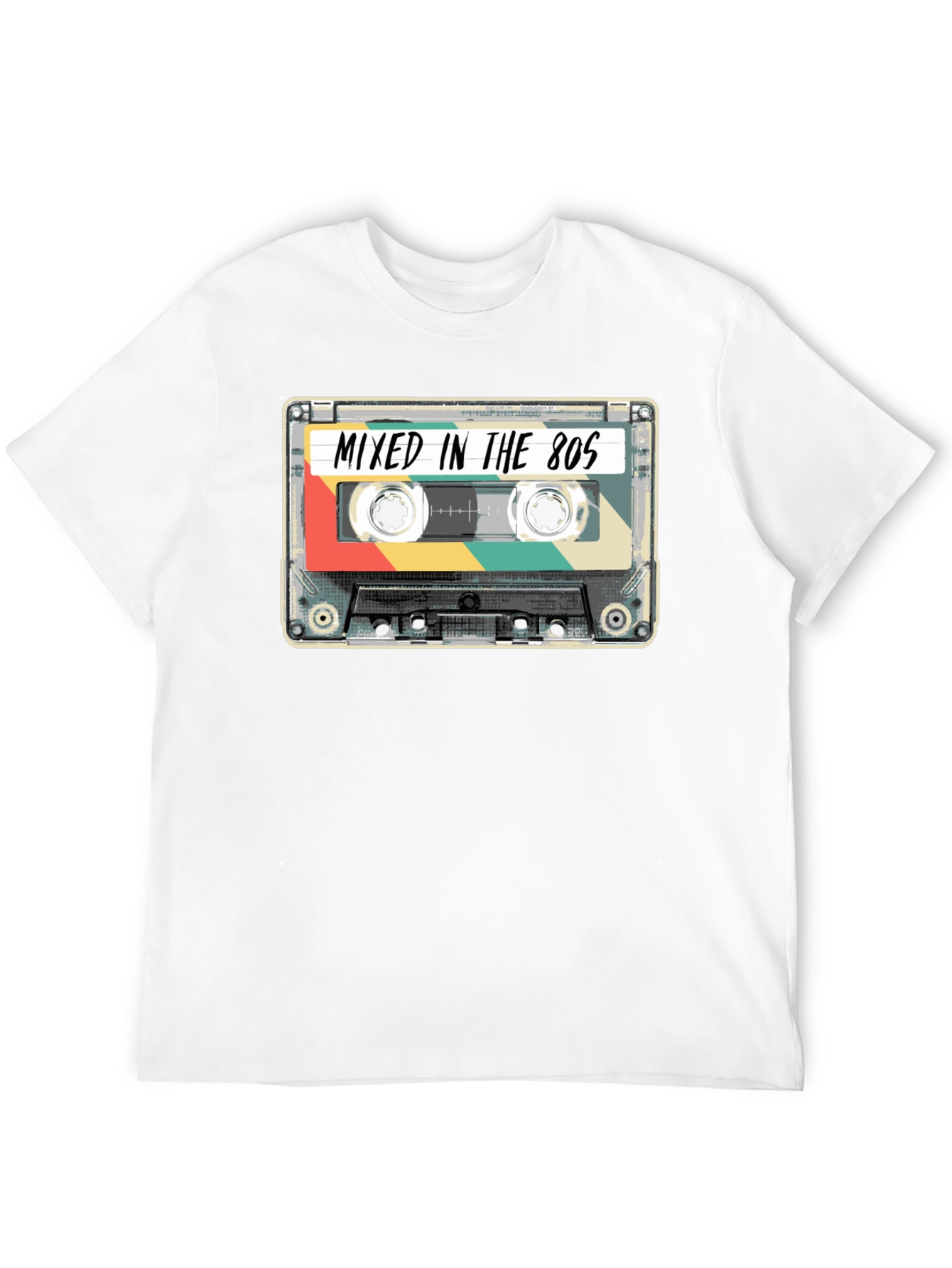 Retro Cassette Tape T-Shirt - Mixed in the 80s