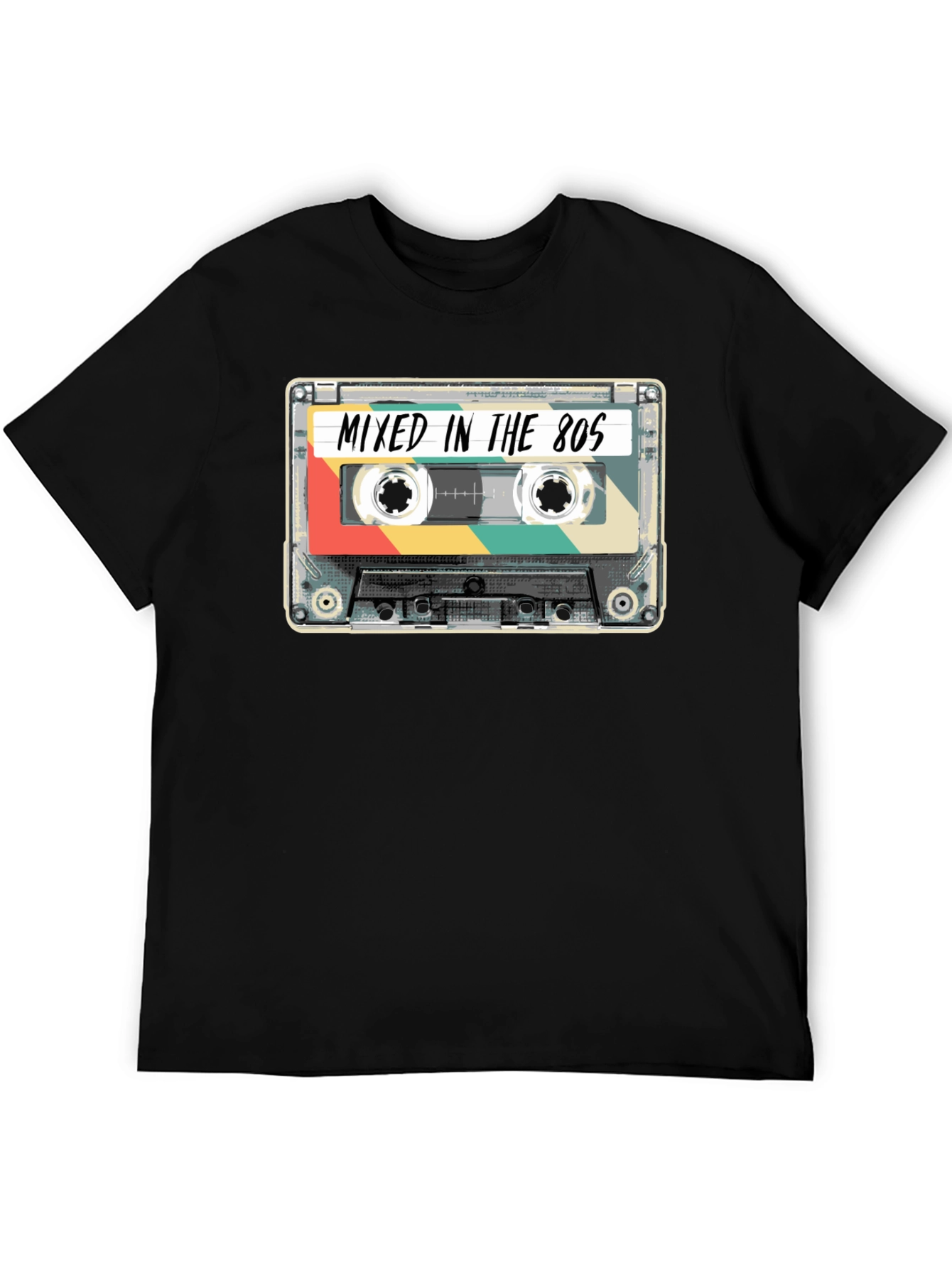 Retro Cassette Tape T-Shirt - Mixed in the 80s
