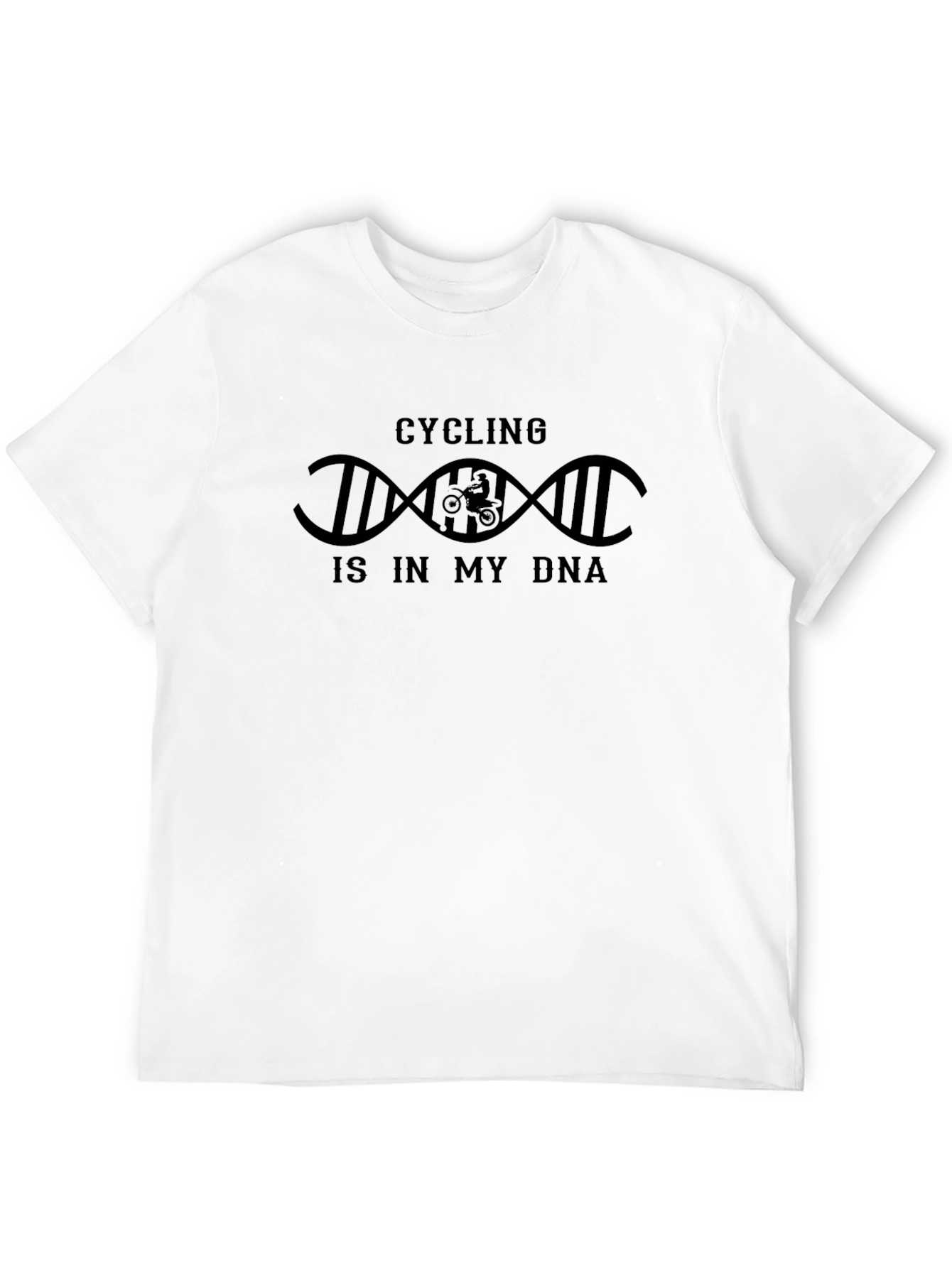 Cycling DNA T-Shirt - Black Graphic Tee