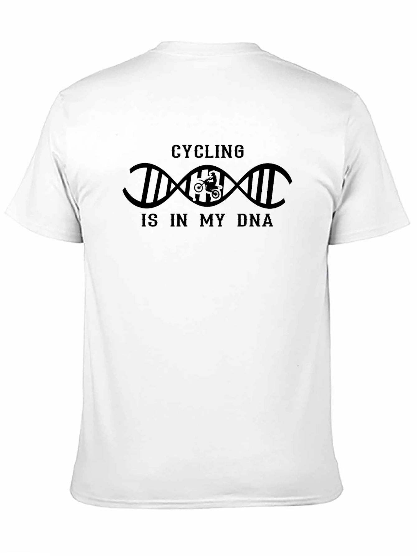 Cycling DNA T-Shirt - Black Graphic Tee