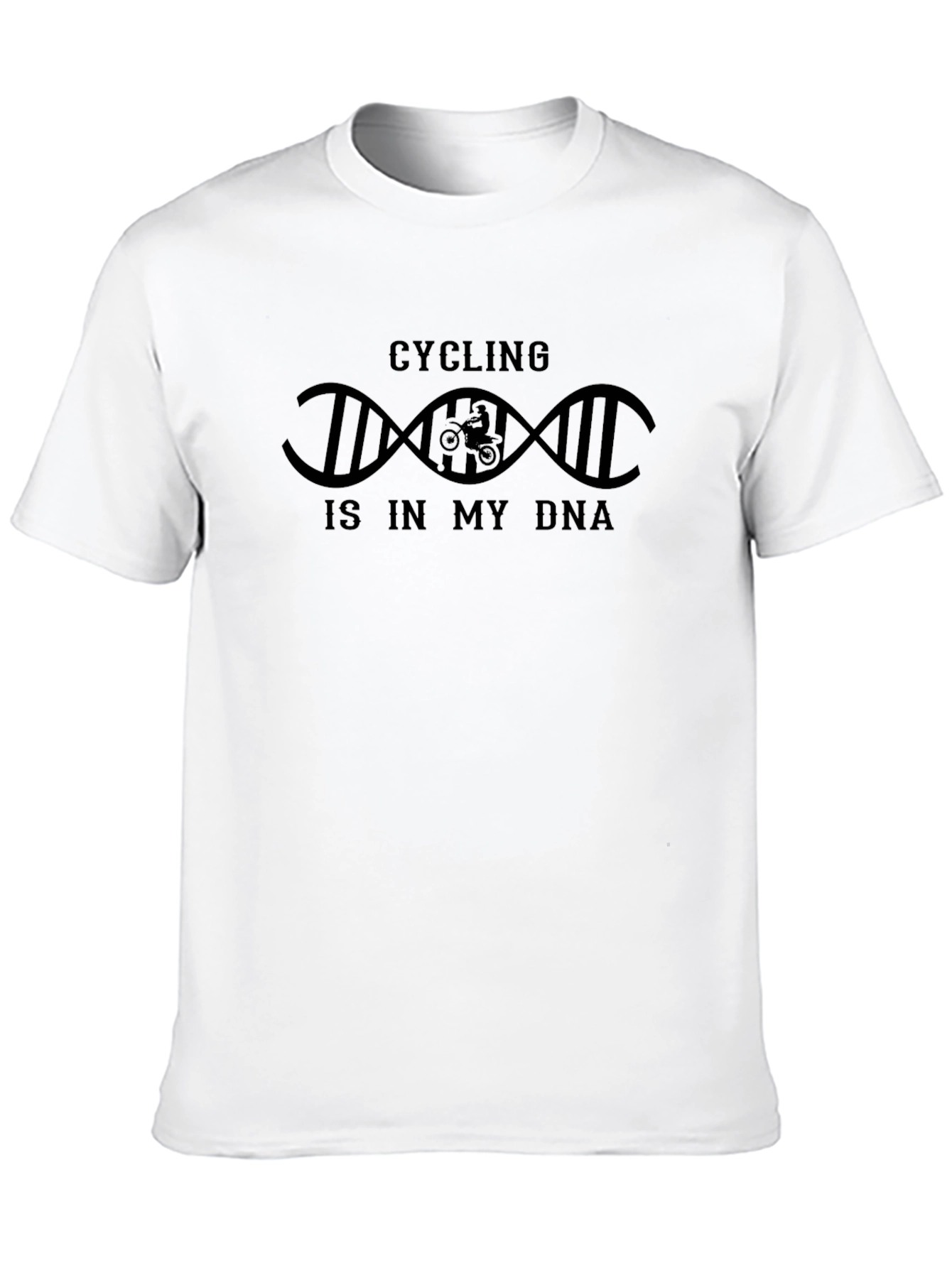 Cycling DNA T-Shirt - Black Graphic Tee