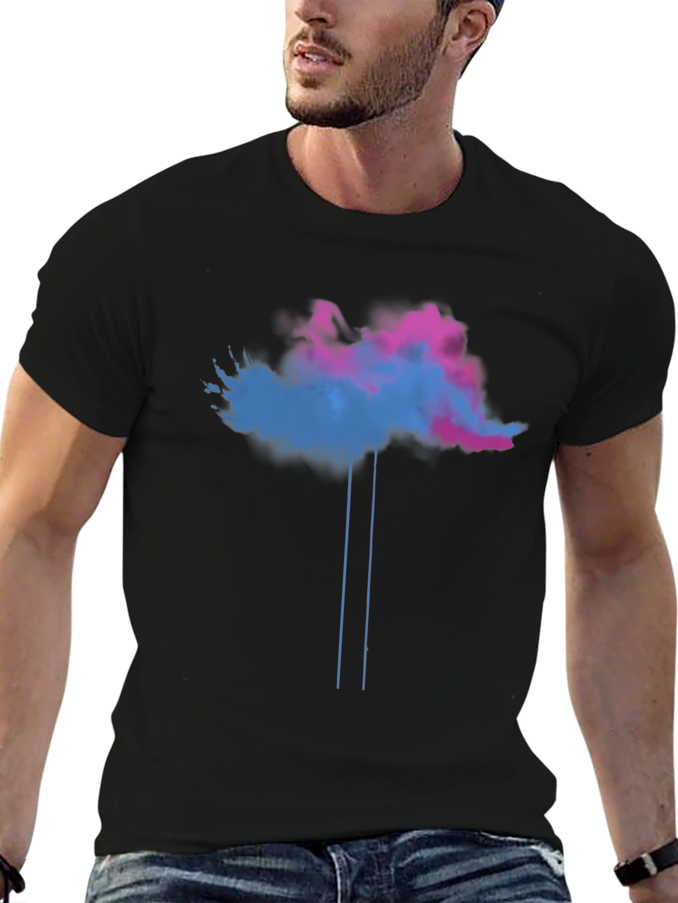 Abstract Cloud T-Shirt - Unique Graphic Tee