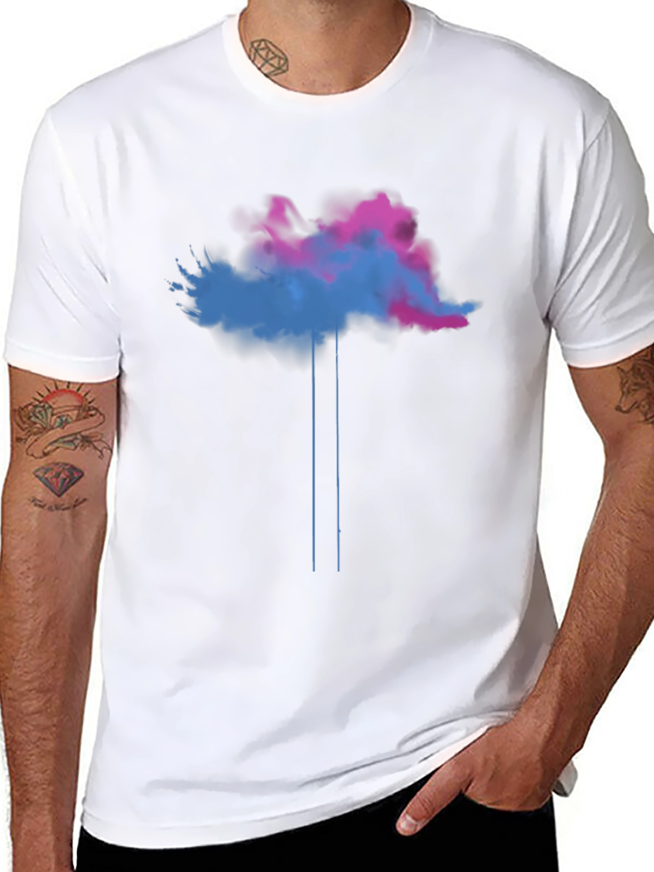 Abstract Cloud T-Shirt - Unique Graphic Tee