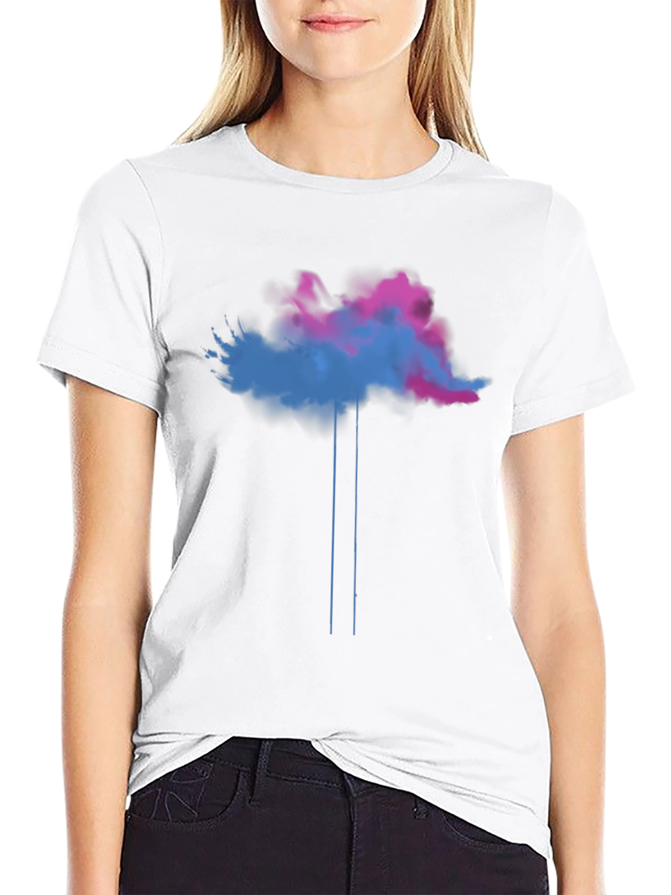 Abstract Cloud T-Shirt - Unique Graphic Tee